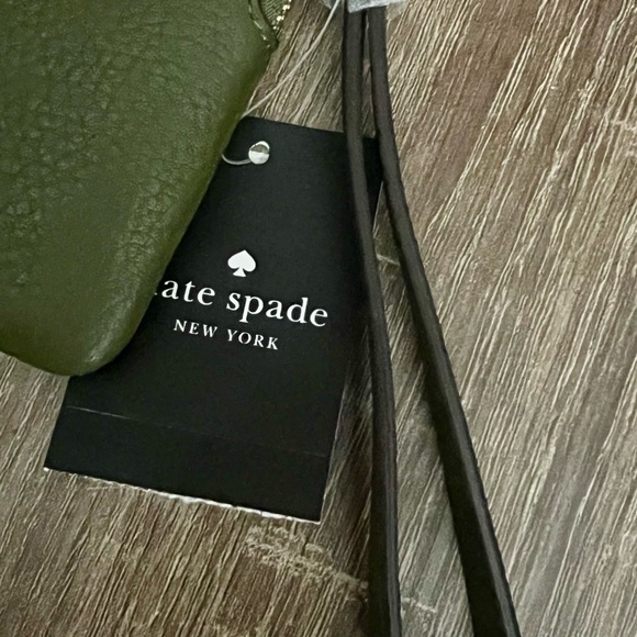 Kate Spade Forest Green Leather Pouch - Picture 3 of 8